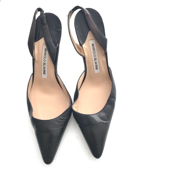 Manolo Blahnik Shoes - Manolo Blahnik Slingback Pointed Toe Pumps